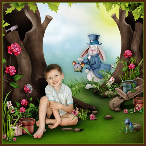 Скрап-набор Adventures in Wonderland