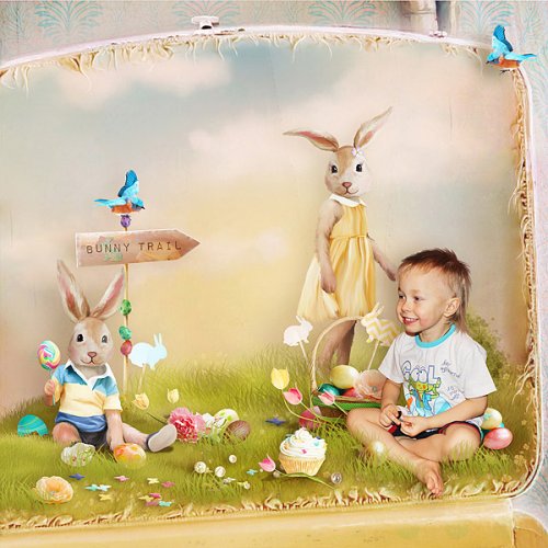 Scrap kit Bunny Easter Hunting Stories