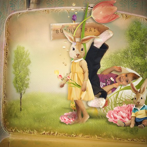 Scrap kit Bunny Easter Hunting Stories