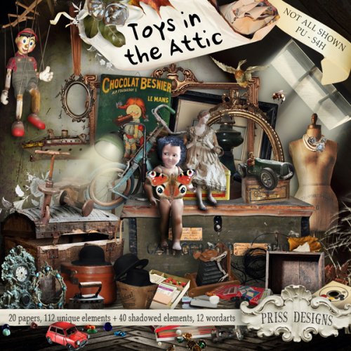 Scrap kit Toys in the Attic - "Игрушки на чердаке"