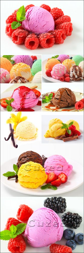 Разноцветное мороженное/ Color ice-cream - Stock photo