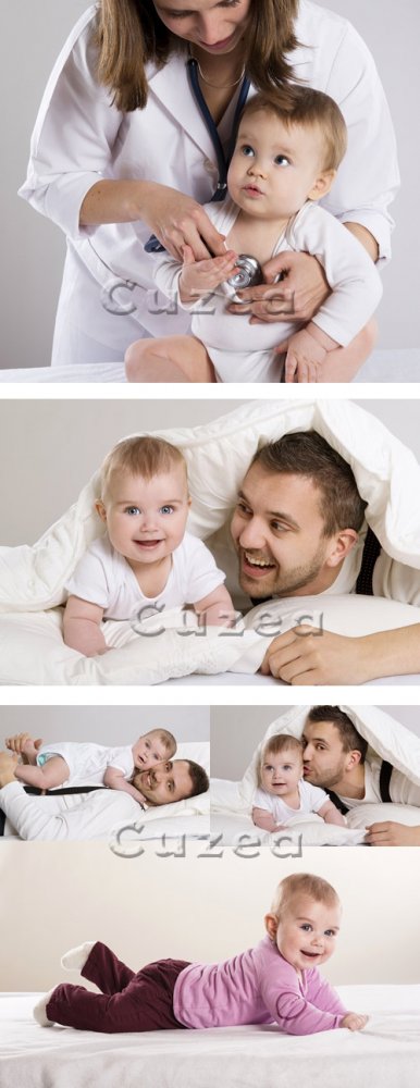 Мылыш и папа/ Sweet baby boy and father - Stock photo