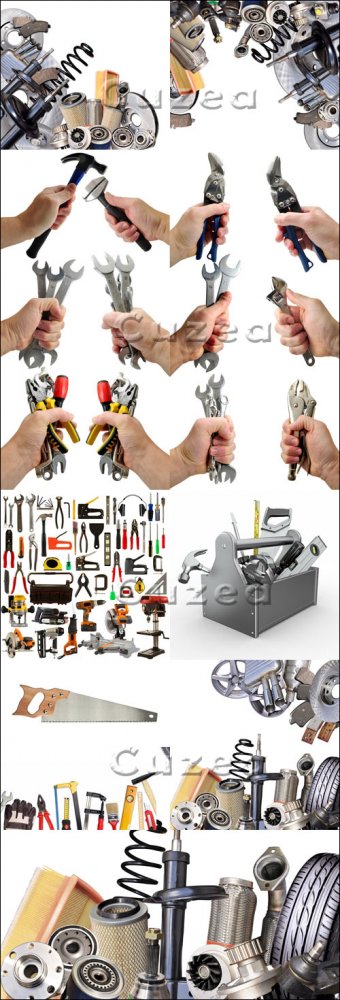 Слесарные, стоительные и авто  наборы  инструментов / Instruments - Stock photo