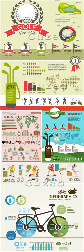 Спортивная инфографика/ Sport infografic in vector