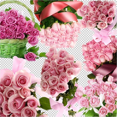 Высококачественный клипарт "Роскошные розовые розы" - PNG сlipart Pink roses