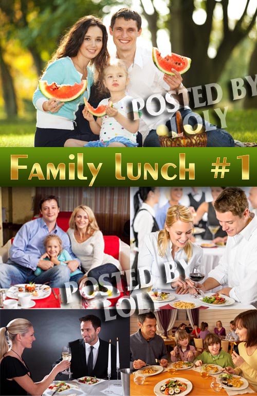 Семейный обед #1 - Растровый клипарт