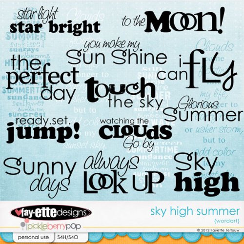Скрап-набор  Sky High Summer