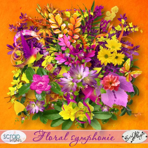 Скрап-набор  Floral Symphonie