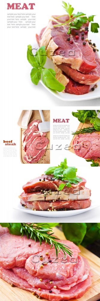 Фоны со свежим мясом и местом для текста/ Fresh meat background - Stock photo