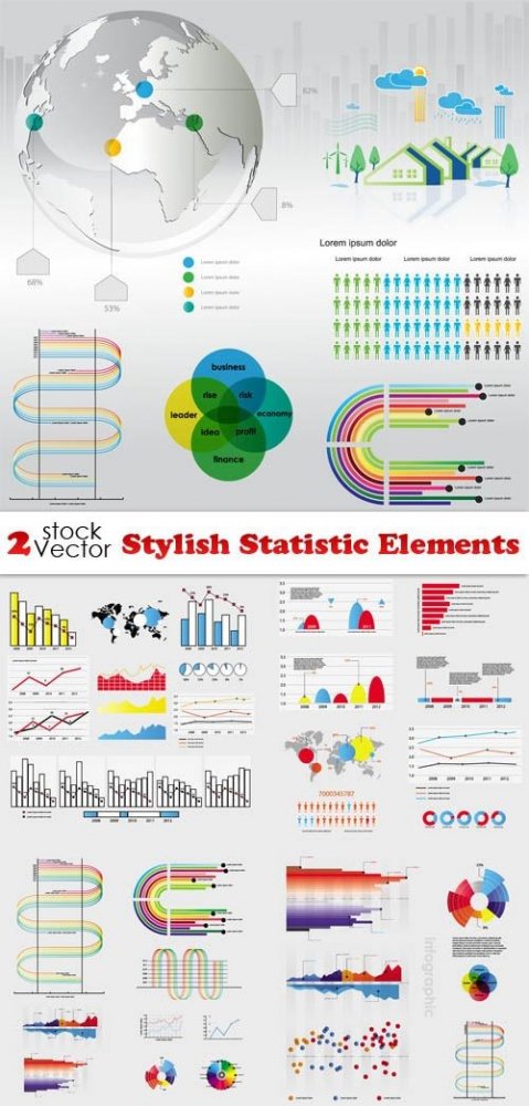 Vectors – Stylish Statistic Elements