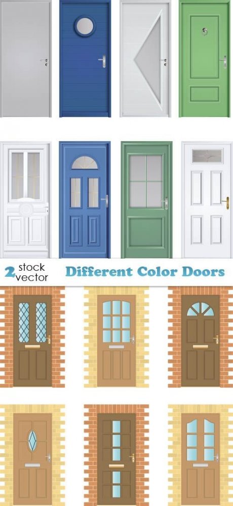 Vectors – Different Color Doors