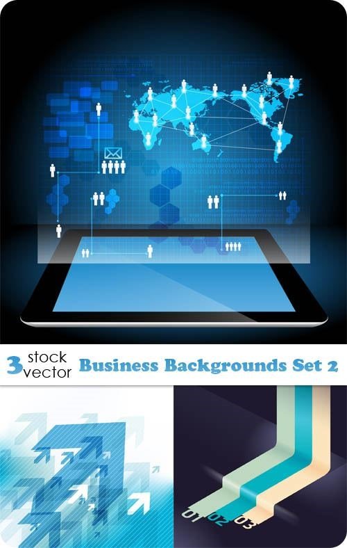 Vectors – Business Backgrounds Set 2