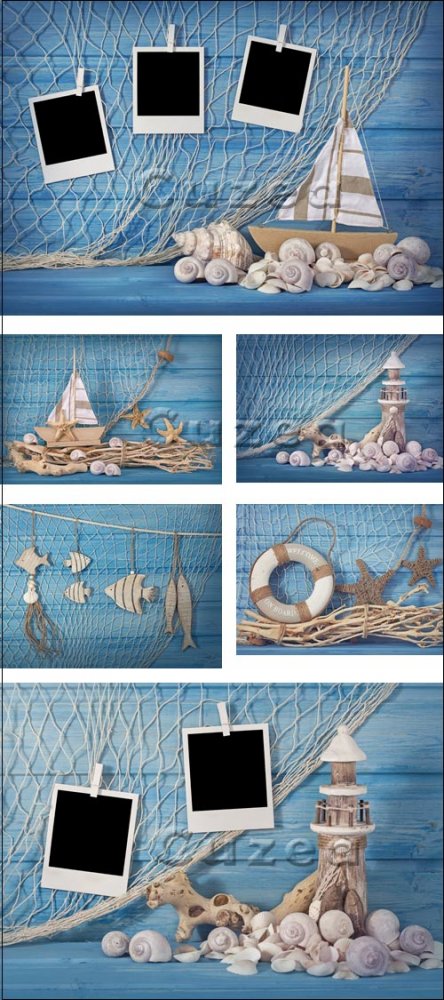 Морские декорации / Marine life decoration - stock photo