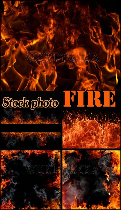 Огонь, фоны с горящим пламенем / Fire, with fire backgrounds