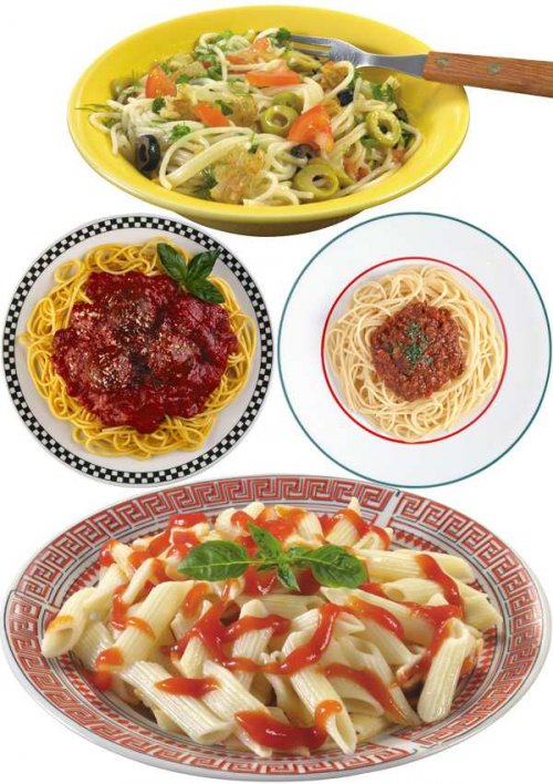 Фотосток: блюда из макарон (паста)