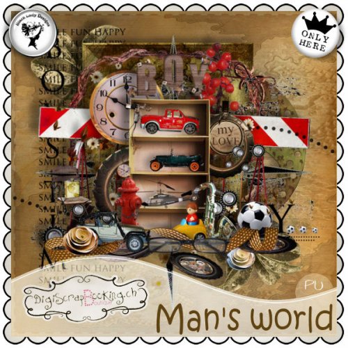 Скрап-набор Man's world