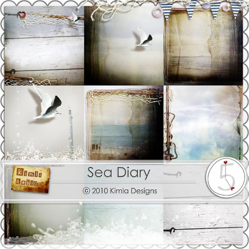Scrap kit Sea diary