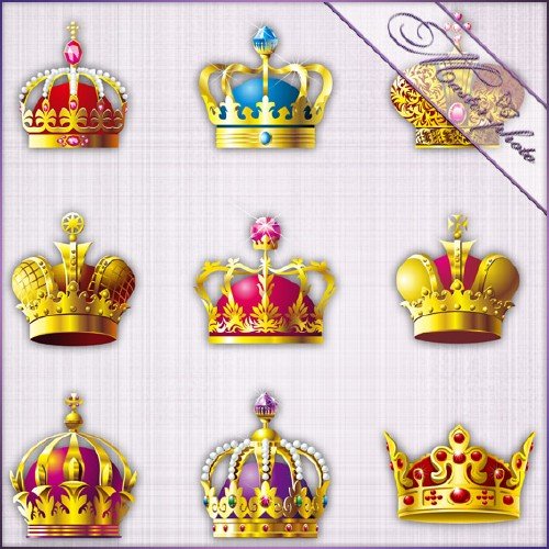 PSD исходник - Царские короны