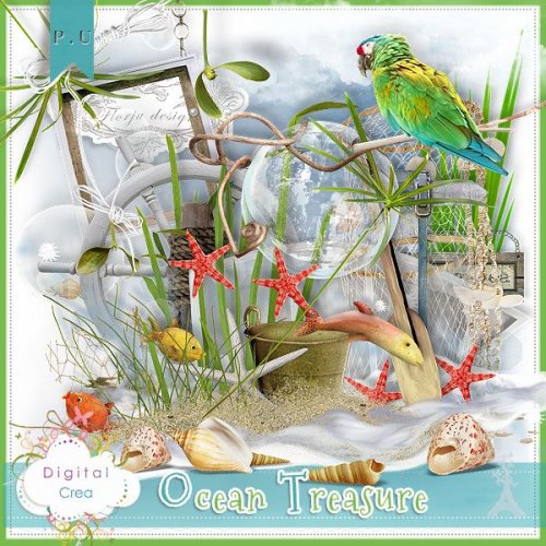 Скрап-набор Ocean Treasures