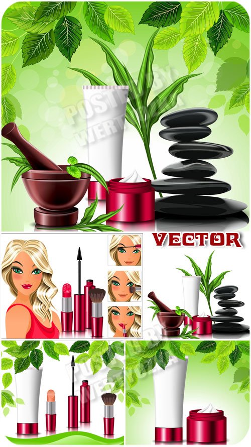 Красота и здоровье, спа процедуры / Health and Beauty, spa the procedure - vector