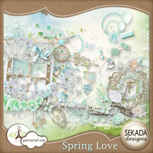 Скрап-набор Spring Love