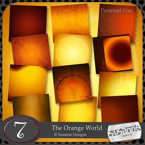 Скрап набор - The Orange World