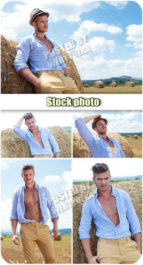 Мужчина в поле / Man in a the field - stock photos