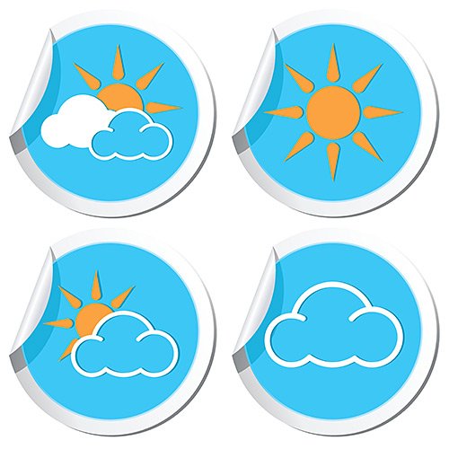 VECTOR CLIPART - Прогноз погоды / Weather Forecast - Icons set 1