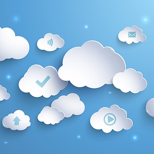VECTOR CLIPART - Облачные вычисления / Cloud Computing