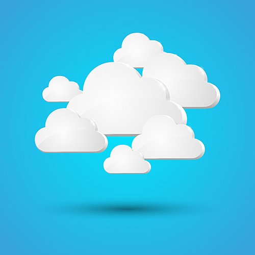 VECTOR CLIPART - Облачные вычисления / Cloud Computing
