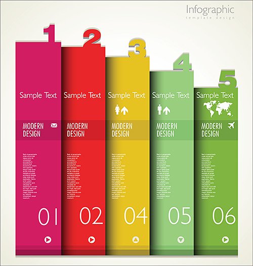 Современный дизайн шаблона | Infographics - Modern Design template 3, Вектор