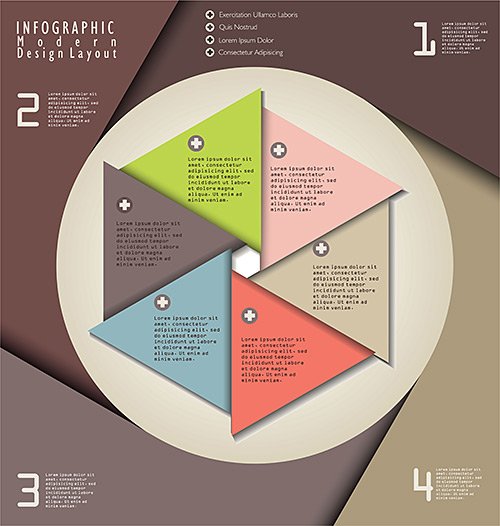 Современный дизайн шаблона | Infographics - Modern Design template 3, Вектор