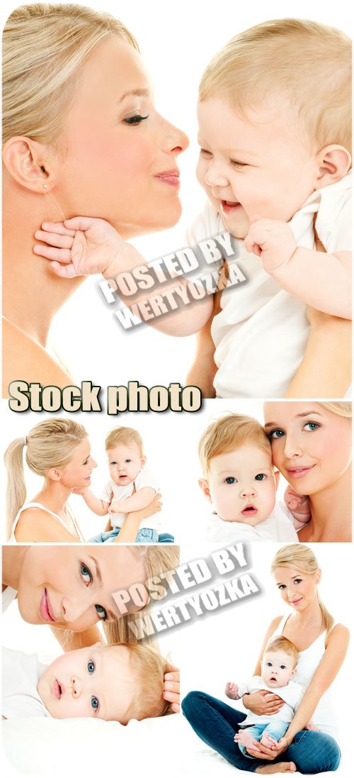 Женщина с ребенком / Woman with a child - stock photos