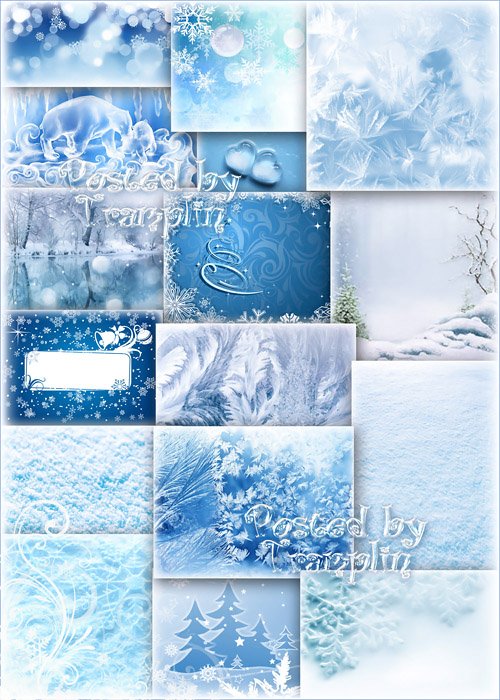Зимние фоны – Снег, лед, снежинки, лес
