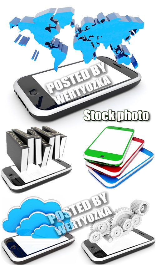 Смартфоны, современные технологии / Smartphones, modern technology - stock photos