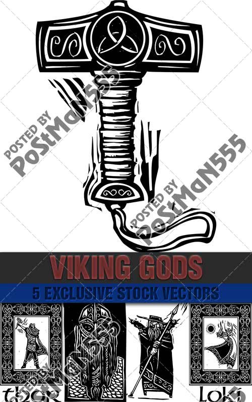 Герои и Боги викингов, язычество | Heroes and Gods Vikings, paganism, Вектор