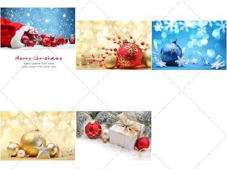 Новый год и Рождество, поздравительные фоны | New year and Christmas, greeting backgrounds - Стоковый клипарт