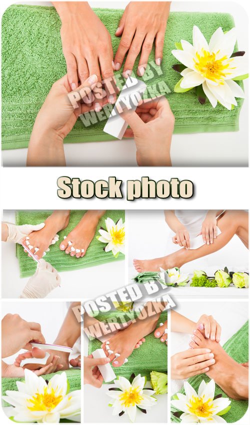 Профессиональный спа-уход за руками и ногами / Professional spa treatment - stock photos