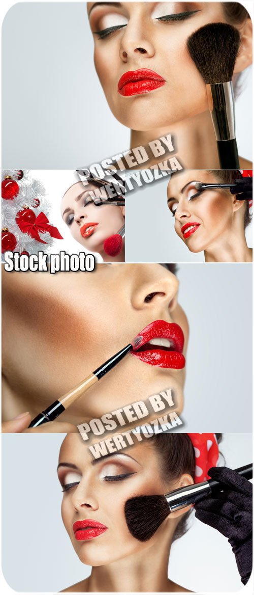 Девушки и красивый макияж / Girls and beautiful make-up - stock photos