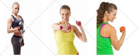 Спортивные девушки | Fitness girls Collection, 3 - стоковый клипарт