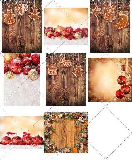 Красивые рождественские украшения для праздника | Beautiful Christmas ornaments for holiday - стоковый клипарт