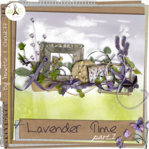 Мега скрап-набор Lavender Time (Full size!)