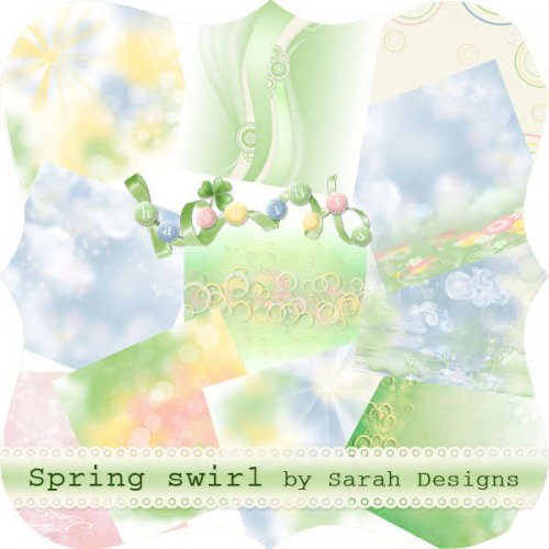 Скрап-набор Spring swirl
