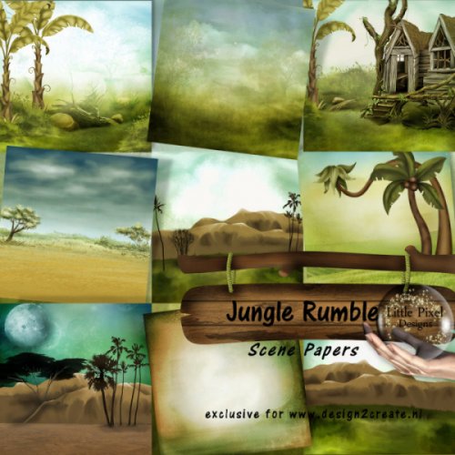 Скрап-набор Jungle Rumble