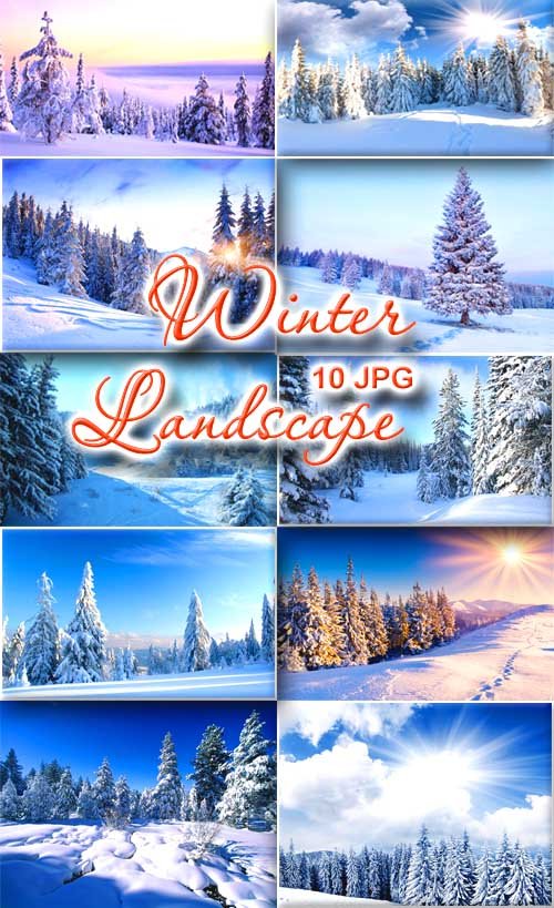 Клипарт - Зимний Пейзаж / Winter Landscape