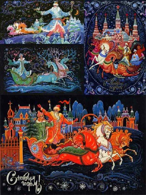 Большая подборка Новогодних открыток времен СССР (вторая часть)