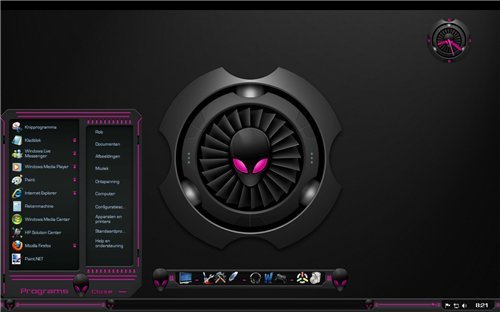 Alien Violet "Тема для Windows 7"