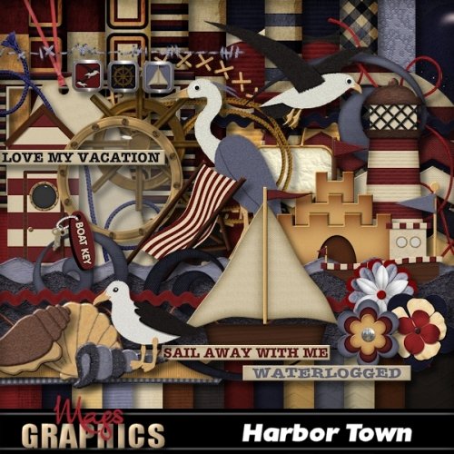 Скрап-набор - Harbor Town