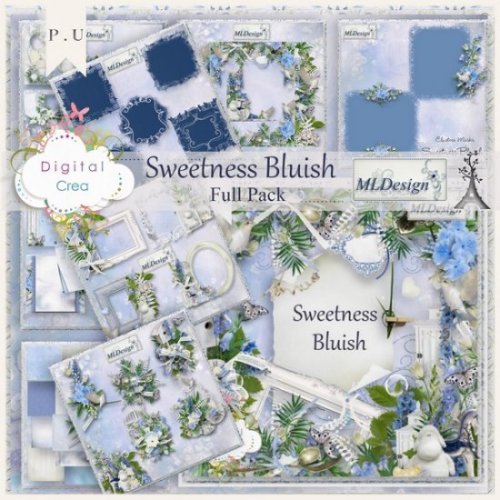 Скрап-набор Sweetness Bluish