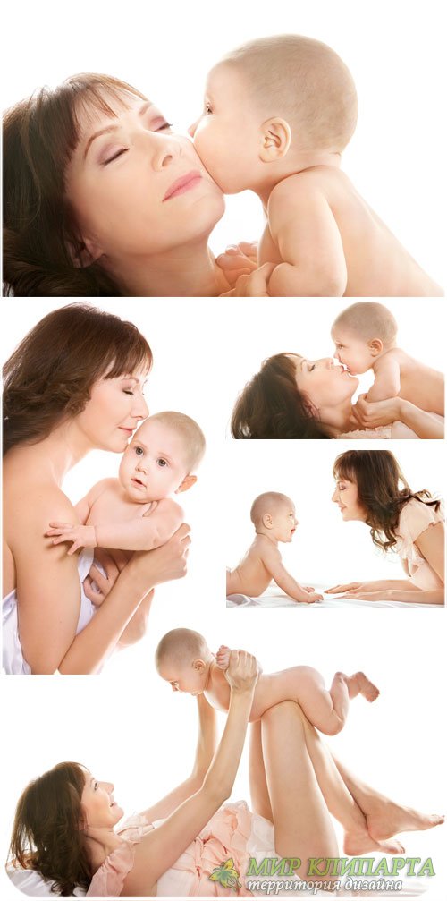 Женщина с маленьким ребенком, семья - сток фото